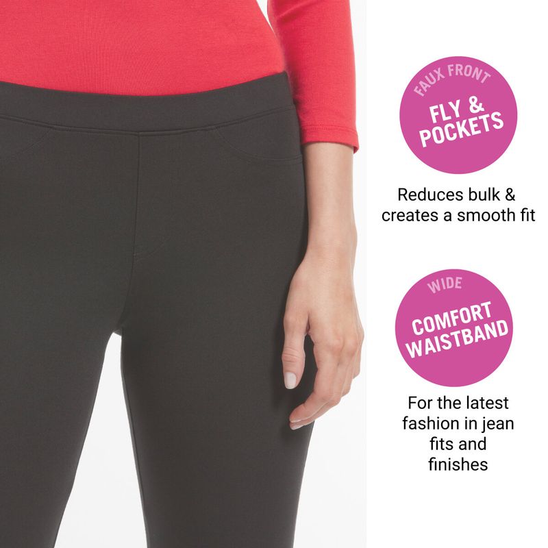 HUE Women's Ponte 7/8 Leggings - Versatile Women's Pants for Work and Play