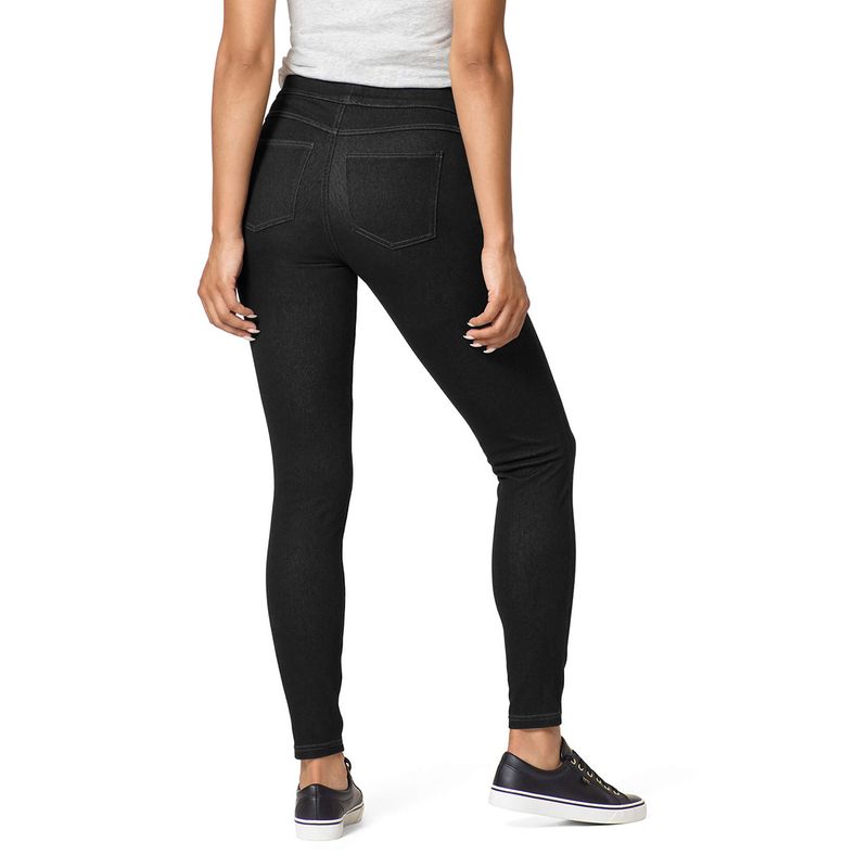 Women's Hue Ultrasoft Black Denim Leggings, Size Large