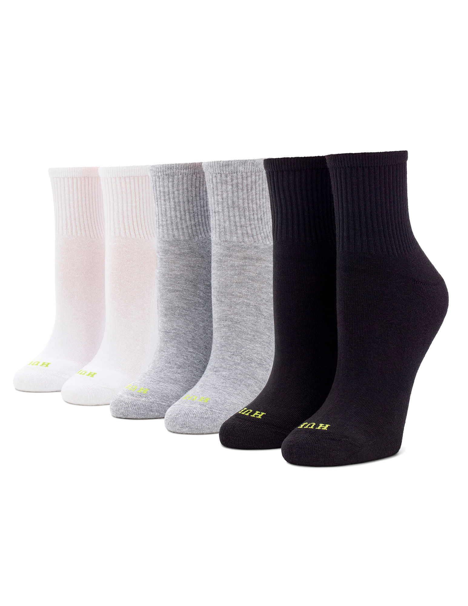 Sport Mini Crew Sock 6 Pair Pack | HUENewYork.ca