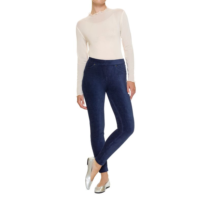 HUE High-Rise Straight-Leg Corduroy Leggings